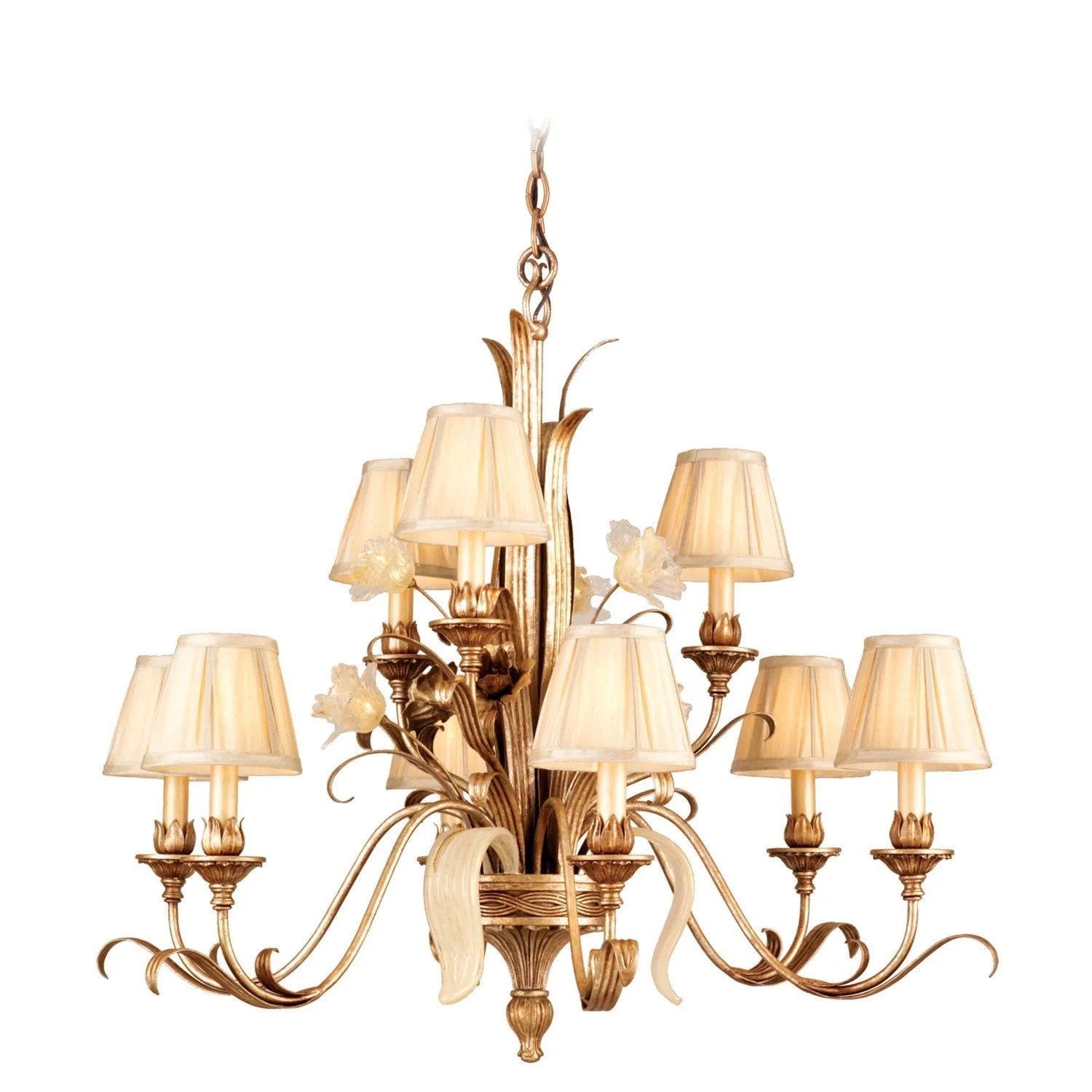 Tivoli Silver Nine-Light Chandelier - Image 1