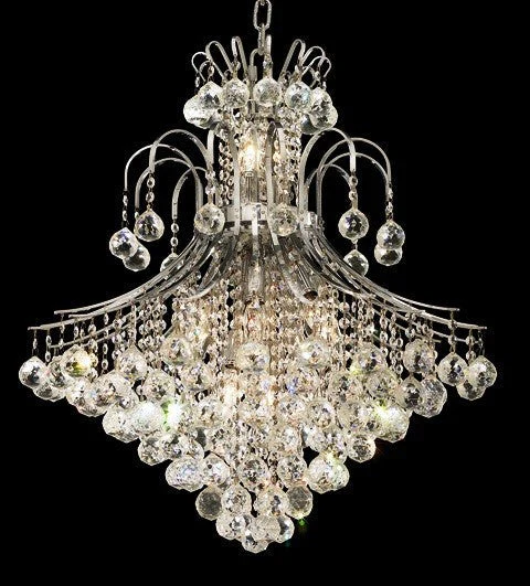 15 Light chrome crystal chandelier in chrome finish - Image 1