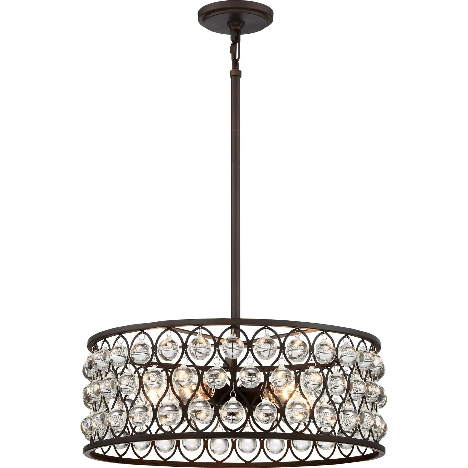 Bronze 19.5-Inch Five-Light Pendant - Image 1