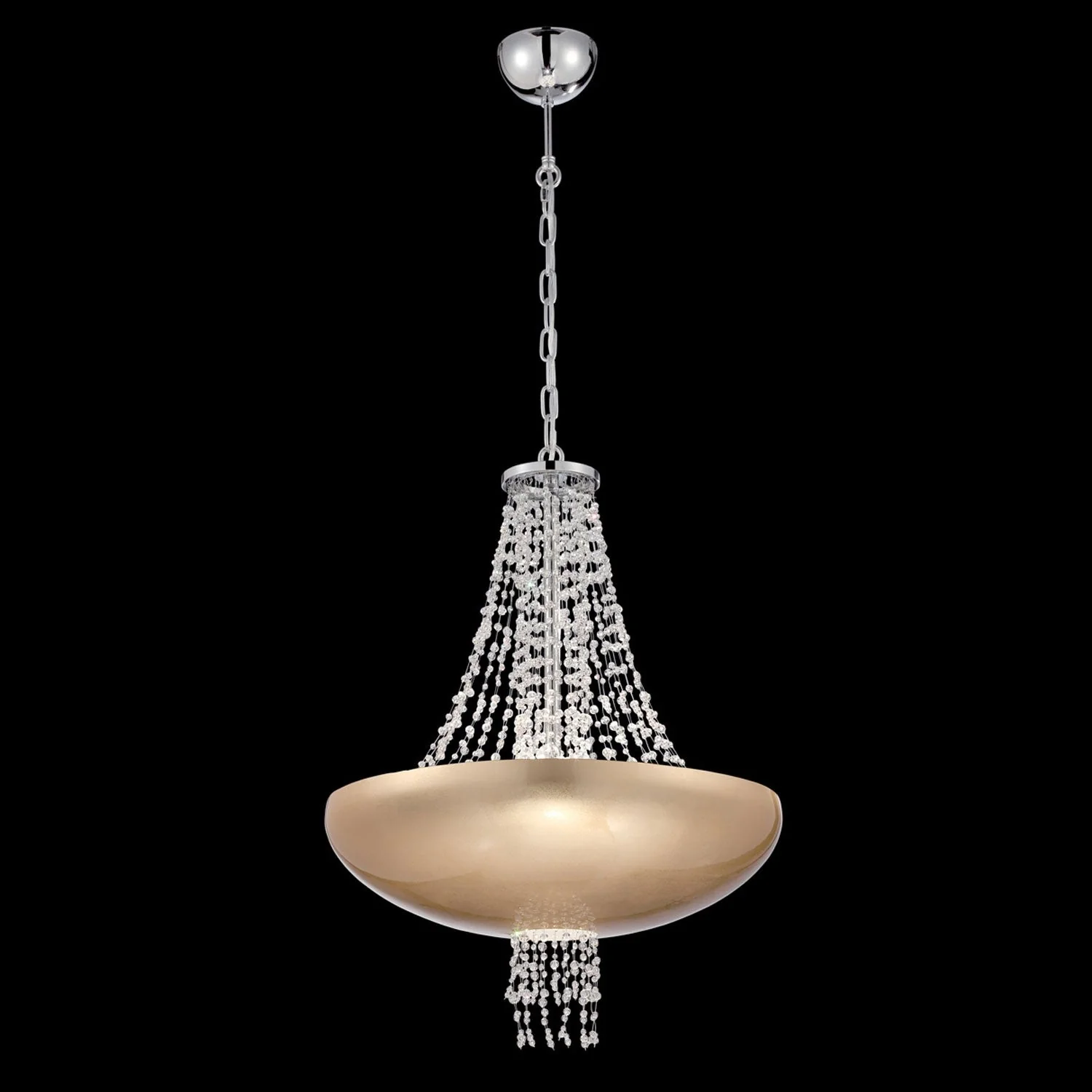 Lopez Gold Foil Eight-Light Pendant - Image 1