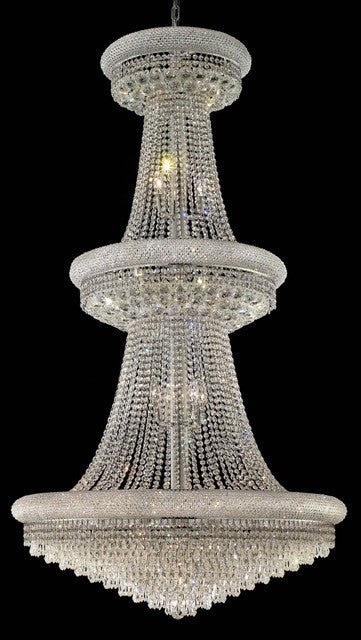32 Light crystal chandelier chrome plated - Image 1