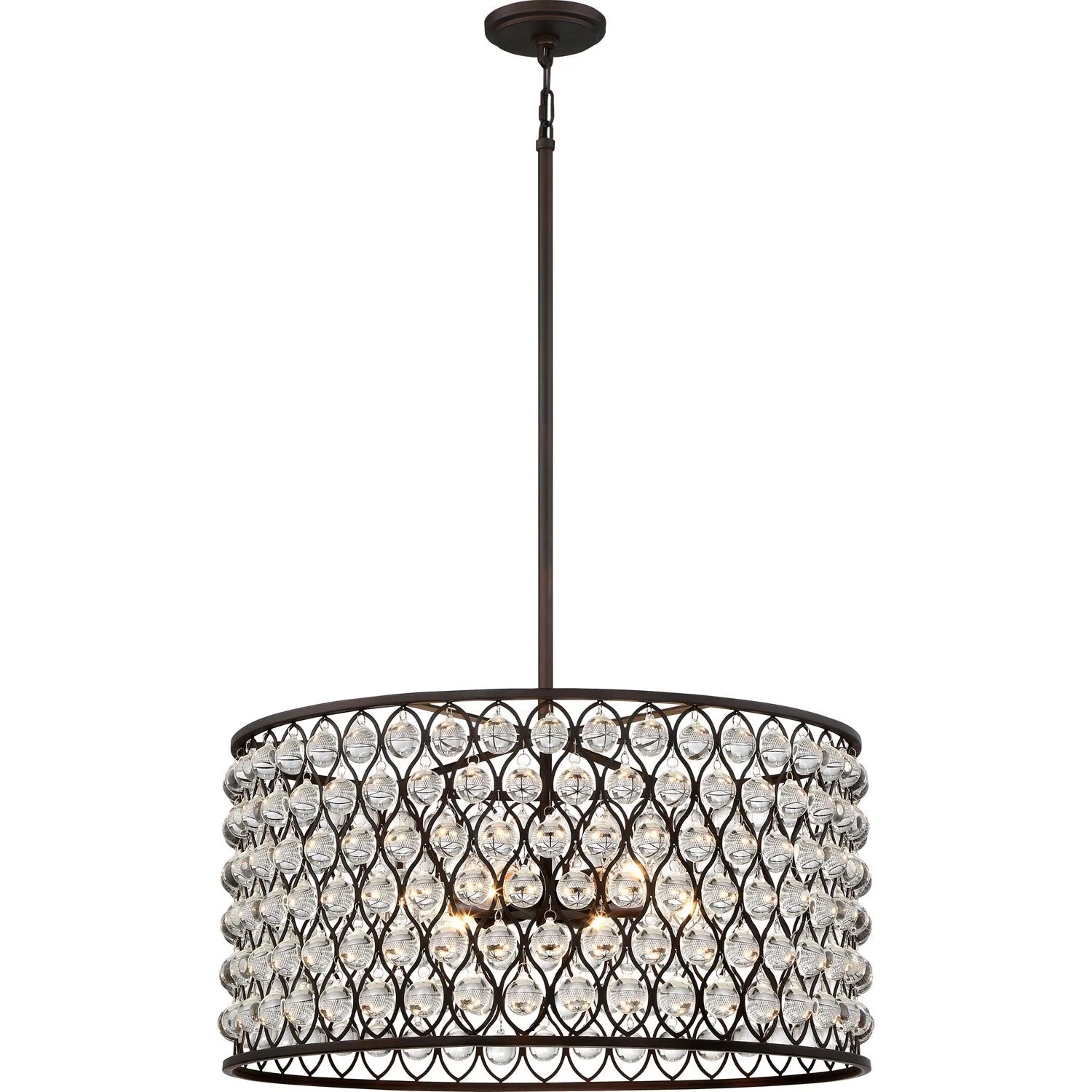 Bronze 26-Inch Six-Light Pendant - Image 1
