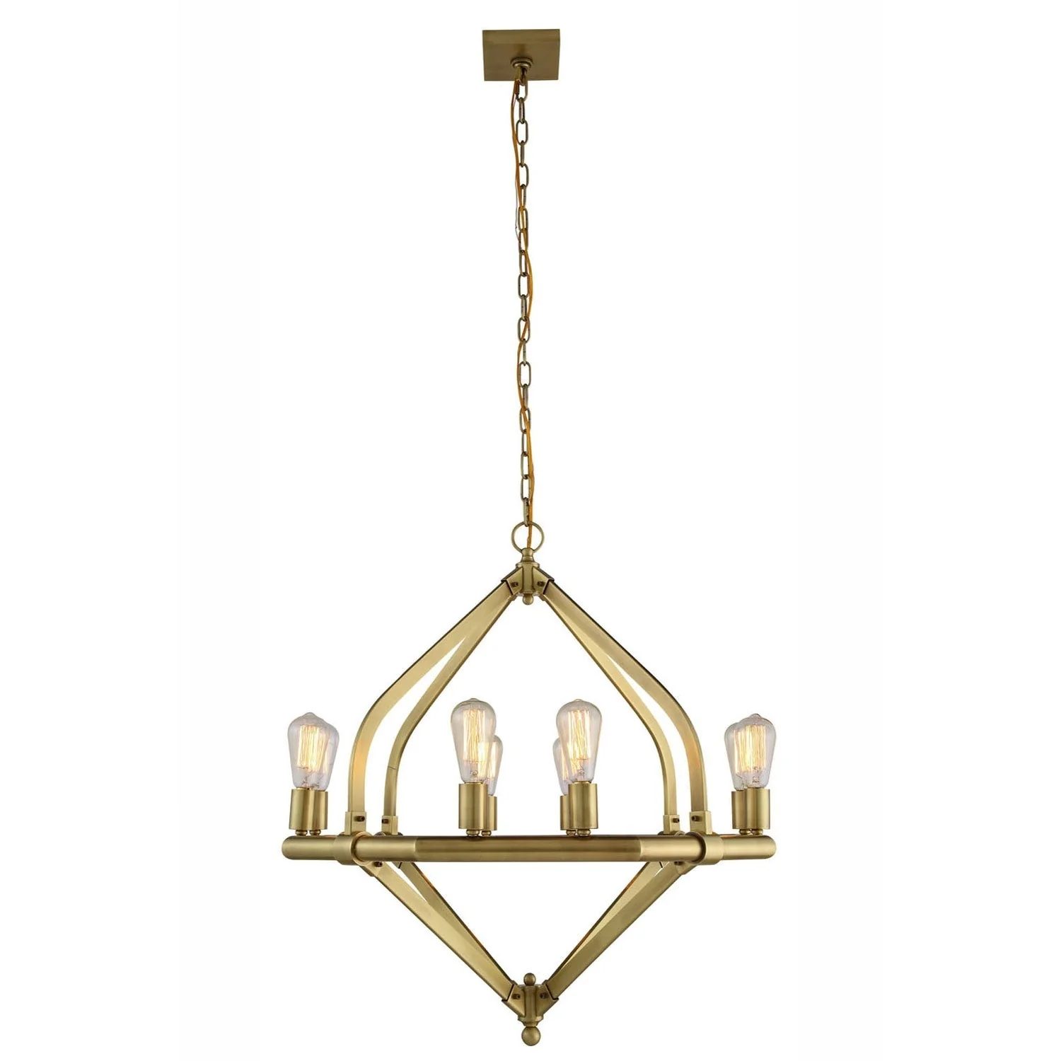 Illumina Burnished Brass Eight-Light Chandelier - Image 1