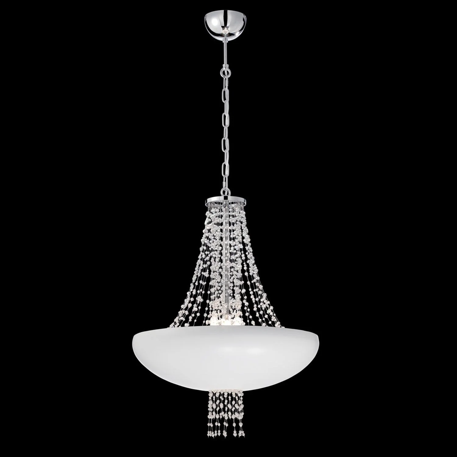 Lopez Matte White Eight-Light Pendant - Image 1