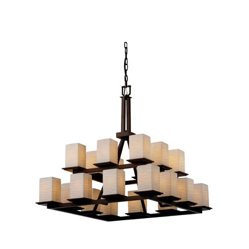 Group Limoges Montana 20-Light Dark Bronze Two-Tier Ring Chandelier - Image 1