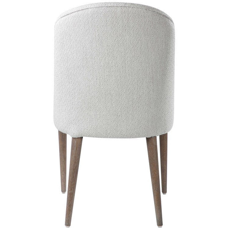 Uttermost Brie Off-White Textured Performance Fabric Modern Dining Chairs Set of 2 - Image 3