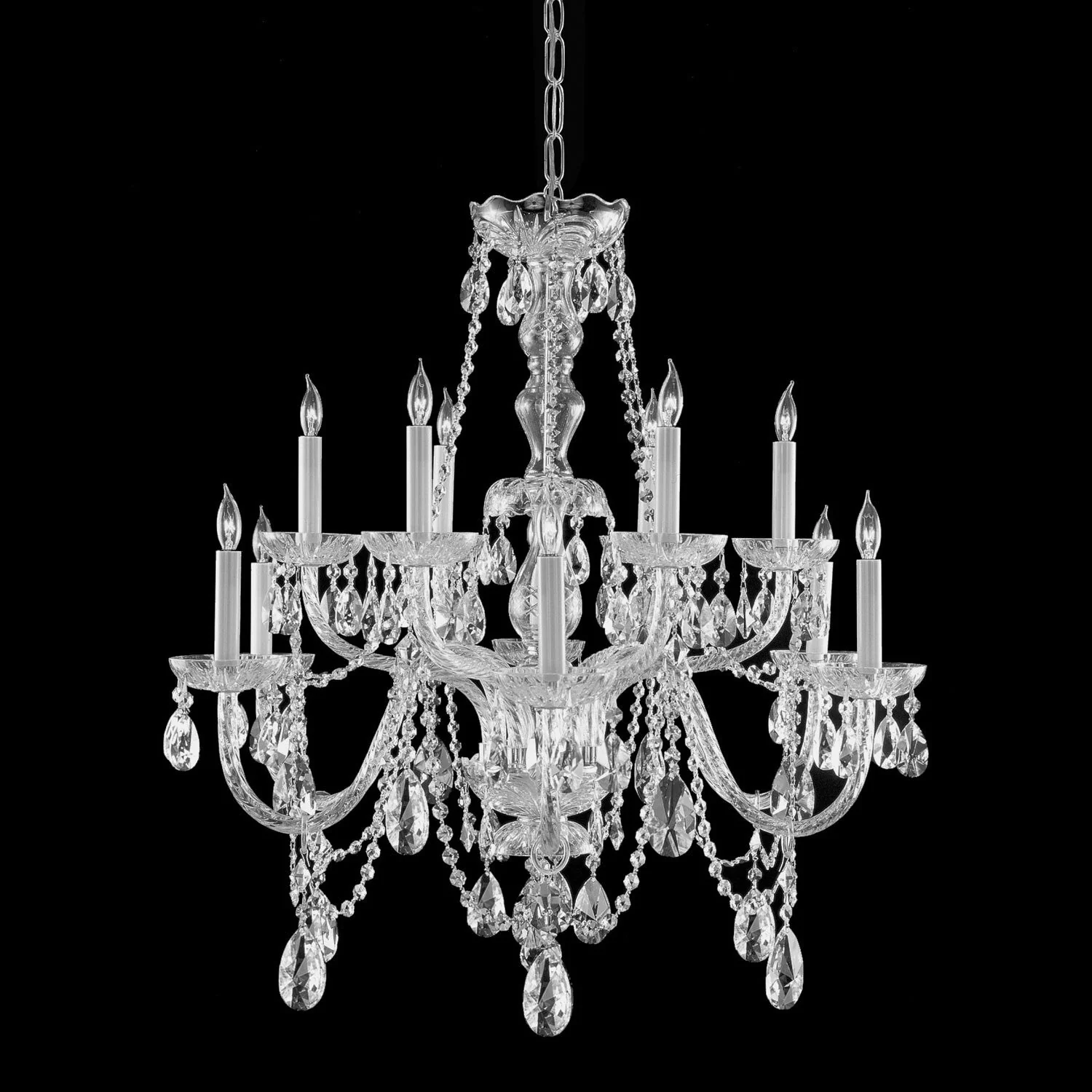 Traditional Polished Chrome Twelve-Light - Image 1