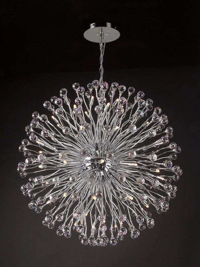 54 lights polished chrome Contemporary Crystal Chandelier - Image 1