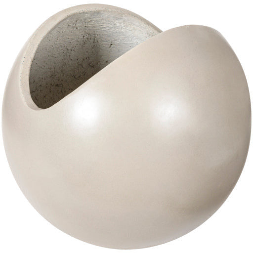 Surya Seastone Collection Modern Brushed Matte Gray Concrete Outdoor Vase SST-012 - Image 2