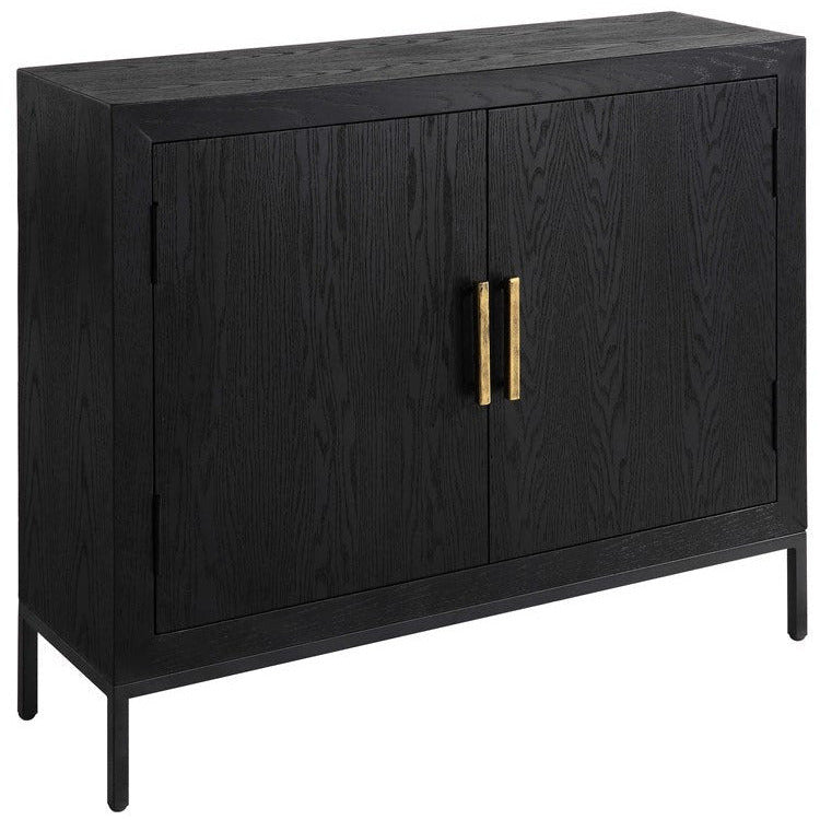 Uttermost Front Range Dark Ebony 2 Door Cabinet - Image 3