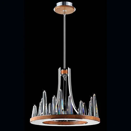 Skyline Chrome 15-Light 21.5-Inch Wide Chandelier with Clear Glass - Image 1