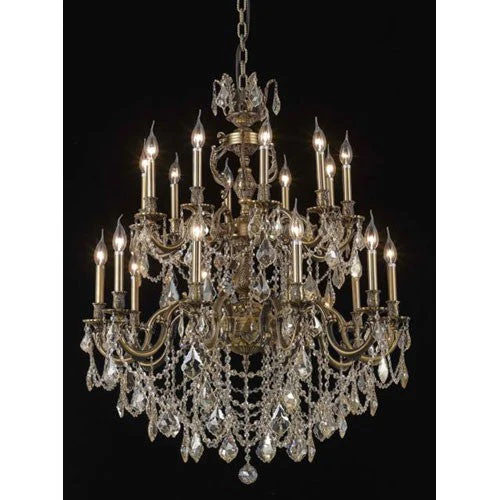 Light Chandelier with Clear Royal Cut Crystals - Image 1
