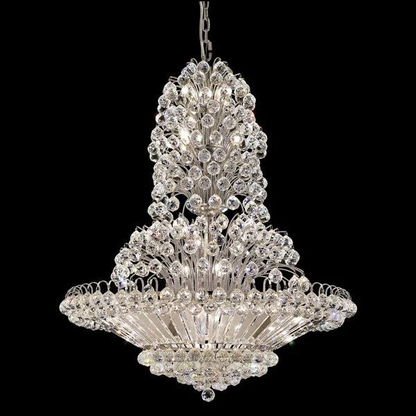 Polished chrome 33 Light crystal Chandelier - Image 1