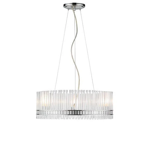Chrome Three-Light Pendant - Image 1