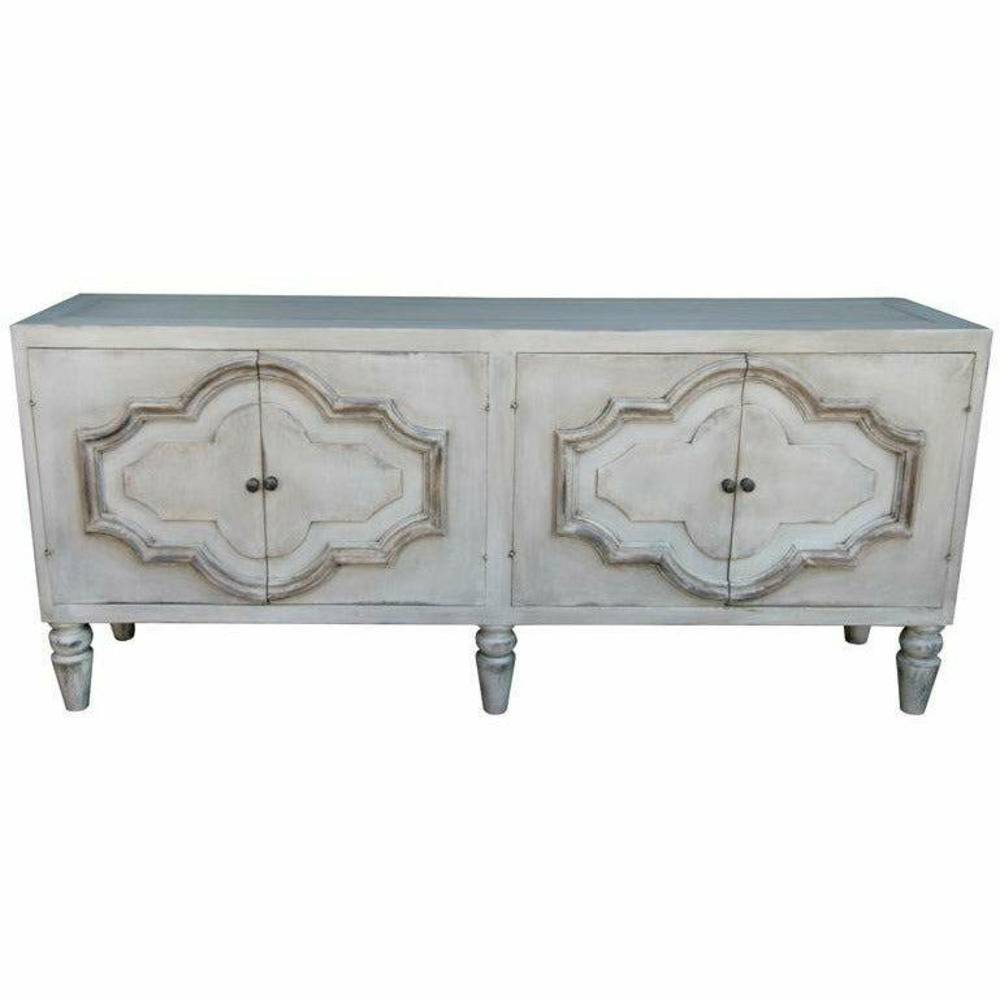 Casa Bonita Peruvian Hand-Painted Carved Wood Apollo Buffet
