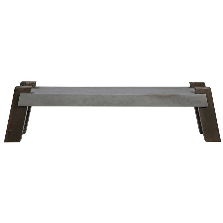 Uttermost Lavin Reclaimed Wood Industrial Modern Bench - Image 2