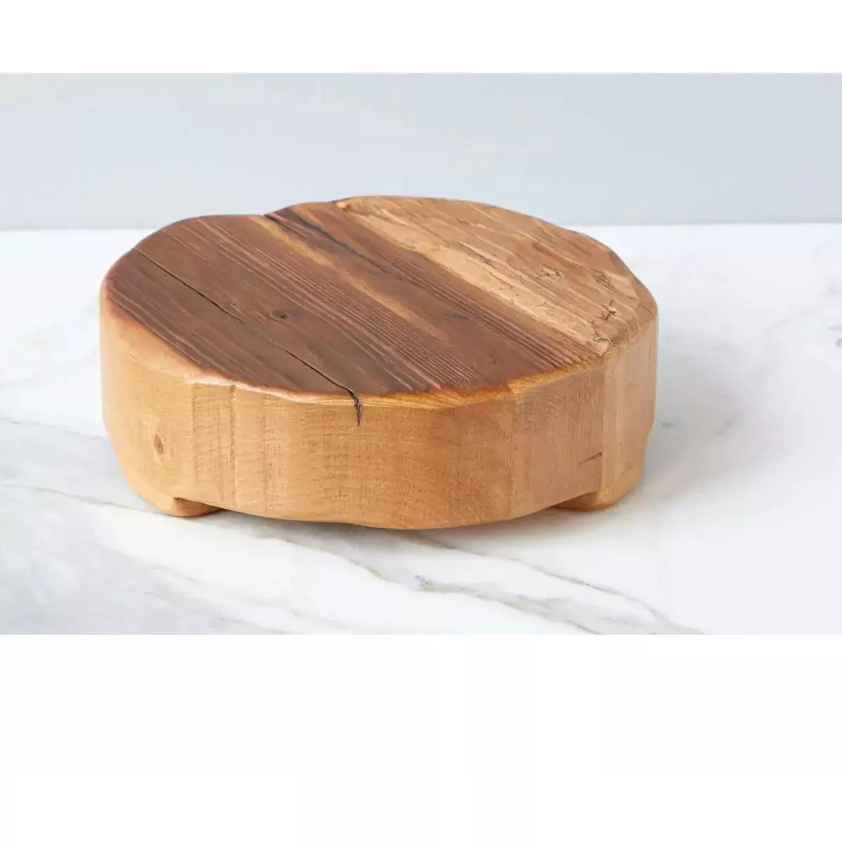 etúHOME Classic Small Round Reclaimed Wood Trivet ~ IN-STORE PURCHASE ONLY - Image 3