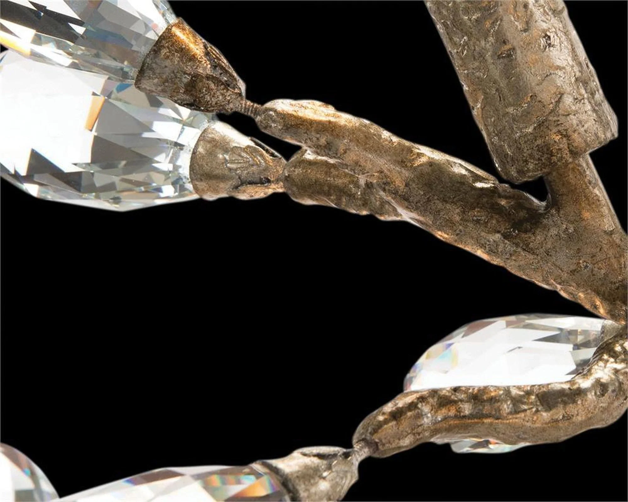 John Richard Budding Crystal Ten-Light Chandelier - Image 2