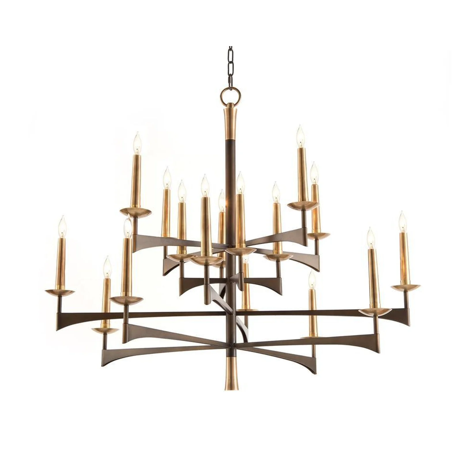 John Richard Mid-Century Sixteen-Light Chandelier - Image 1