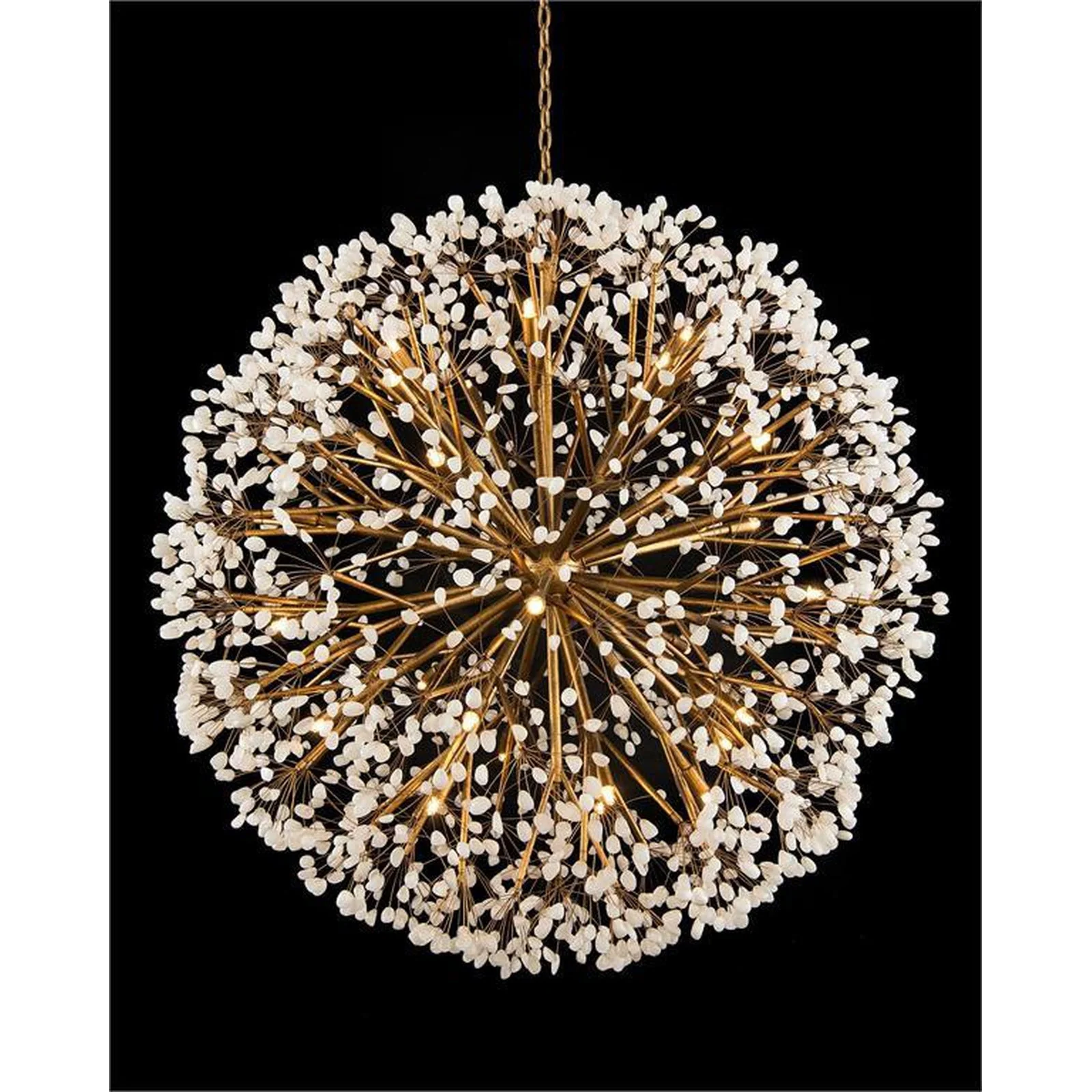 John Richard Spherical Thirty-Light Quartz Chandelier - Image 1
