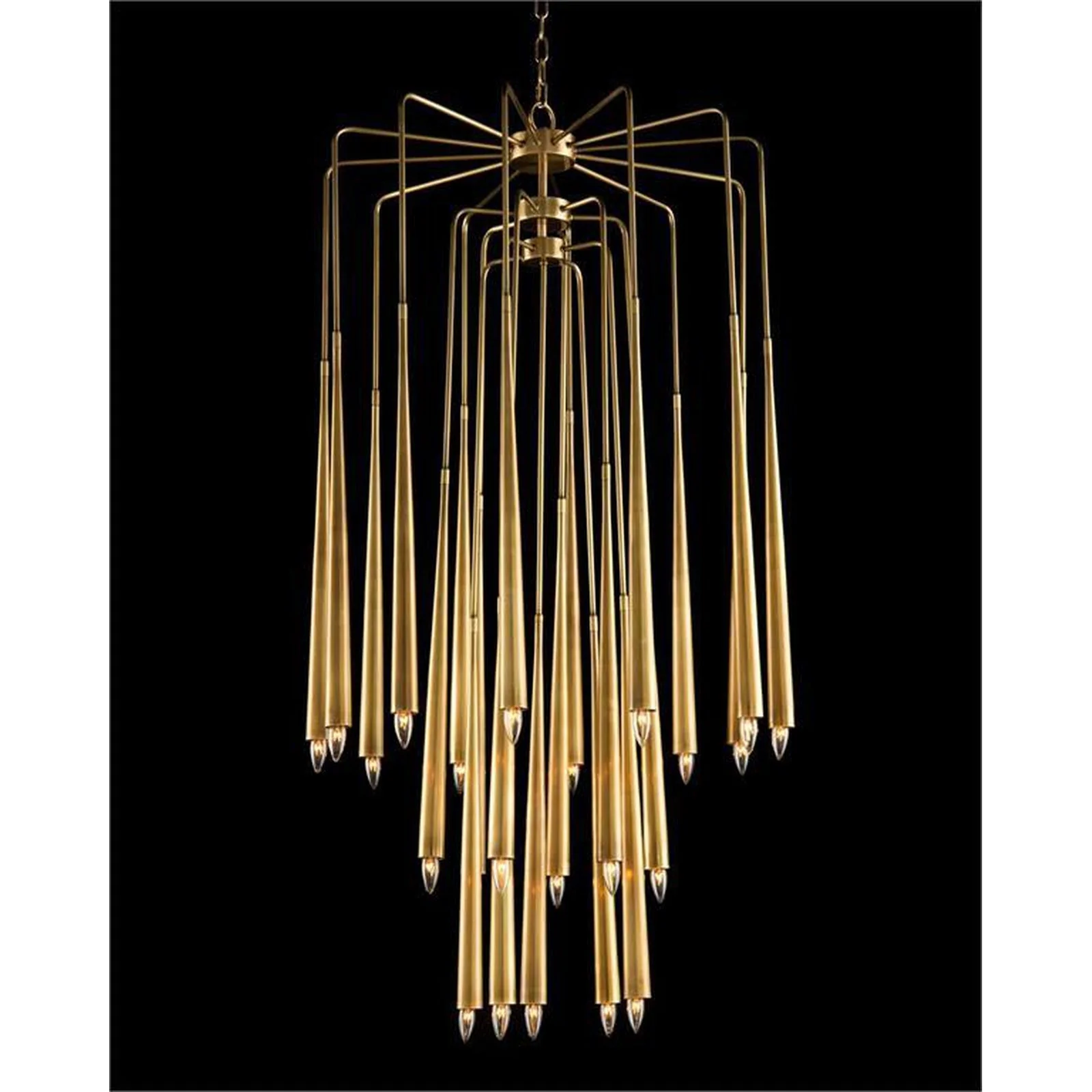 John Richard Hans Twenty-Three-Light Brass Chandelier - Image 1