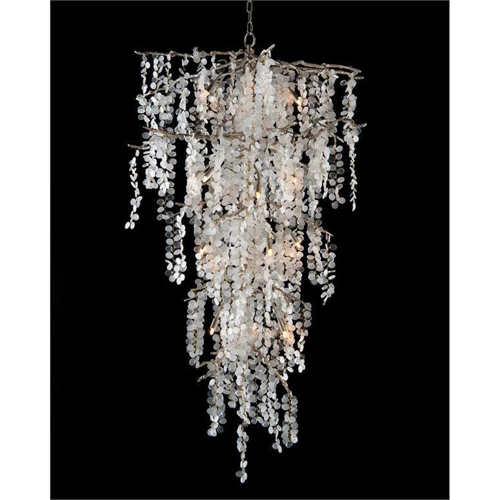 John Richard Shiro-Noda Twenty-One-Light Dramatic Glass Cluster Chandelier - Image 1