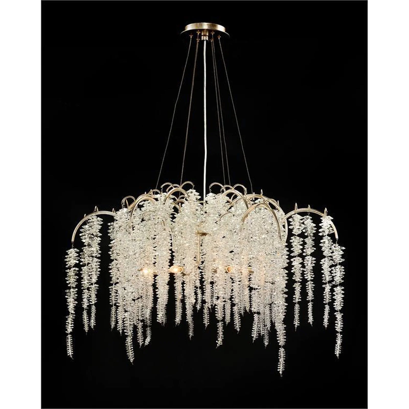 John Richard Cascading Crystal Six-Light Chandelier - Image 1