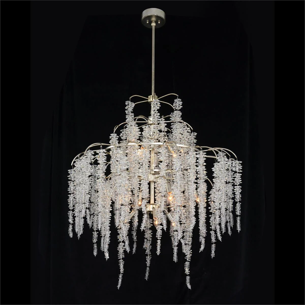 John Richard Cascading Crystal Twelve-Light Chandelier - Image 1