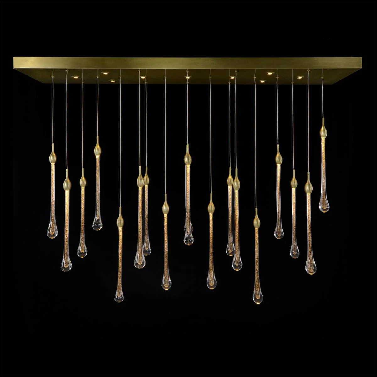 John Richard Luna: Thirty-Light Crystal Drop Chandelier - Image 1