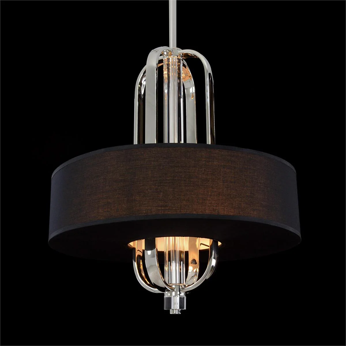 John Richard Bauhaus Era Eight-Light Cage Pendant With Shade - Image 1