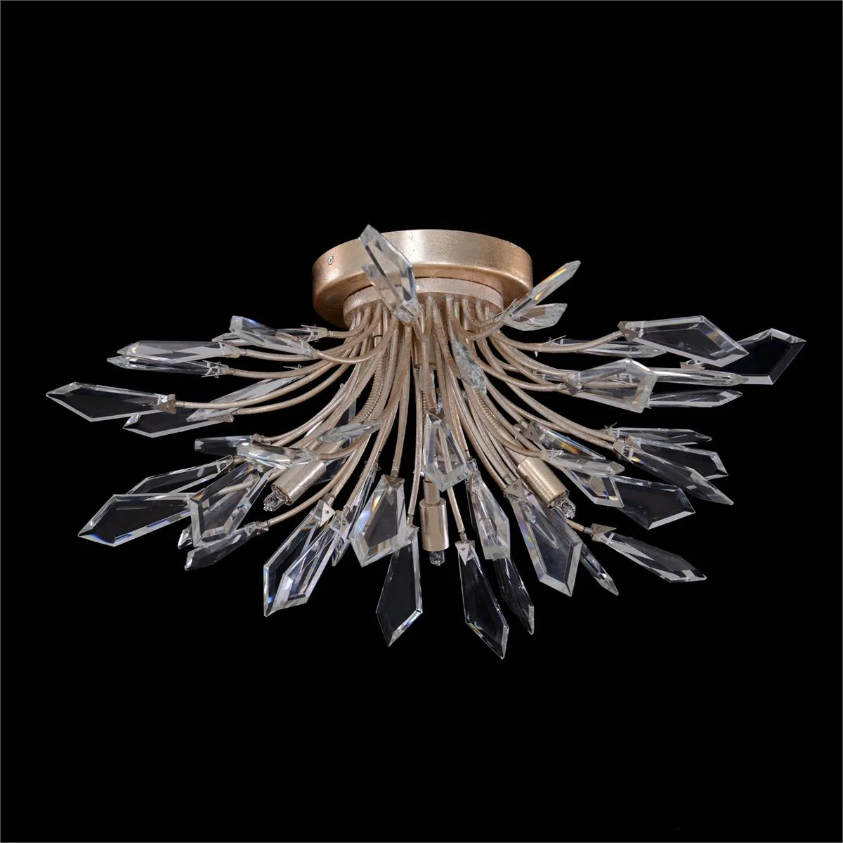 John Richard Kotta Four-Light Cut-Crystal Flush Mount - Image 2