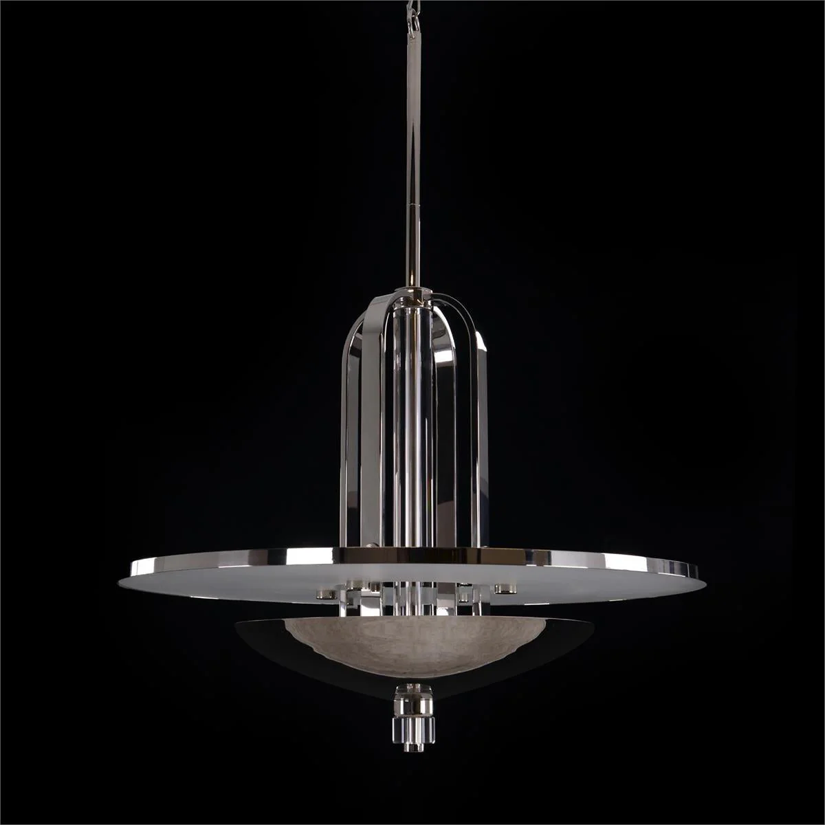 John Richard International Style Eight-Light Cage Pendant - Image 2