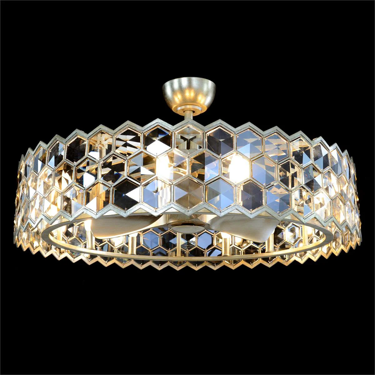 John Richard Array Chandelier with Fan, Large - Image 1