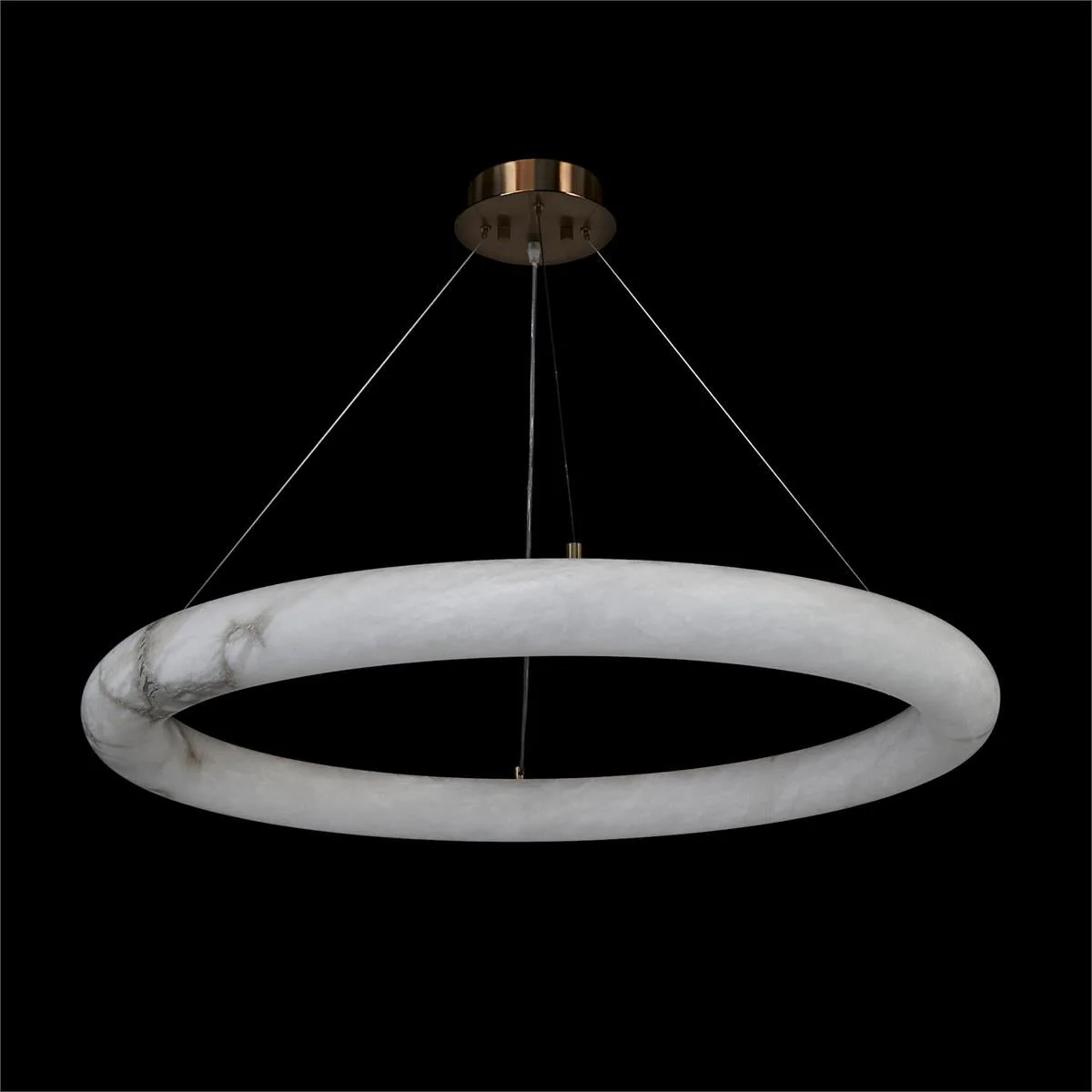 John Richard Alabaster Halo Pendant, Large - Image 2