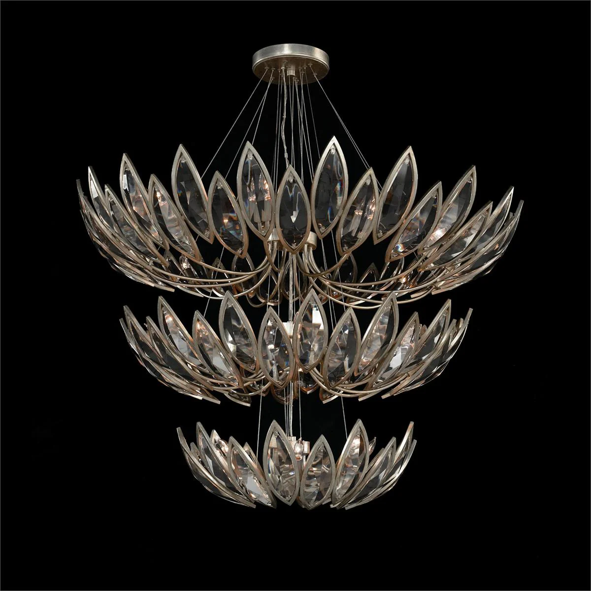 John Richard Petaline Twenty-Seven-Light Three-Tier Chandelier - Image 1