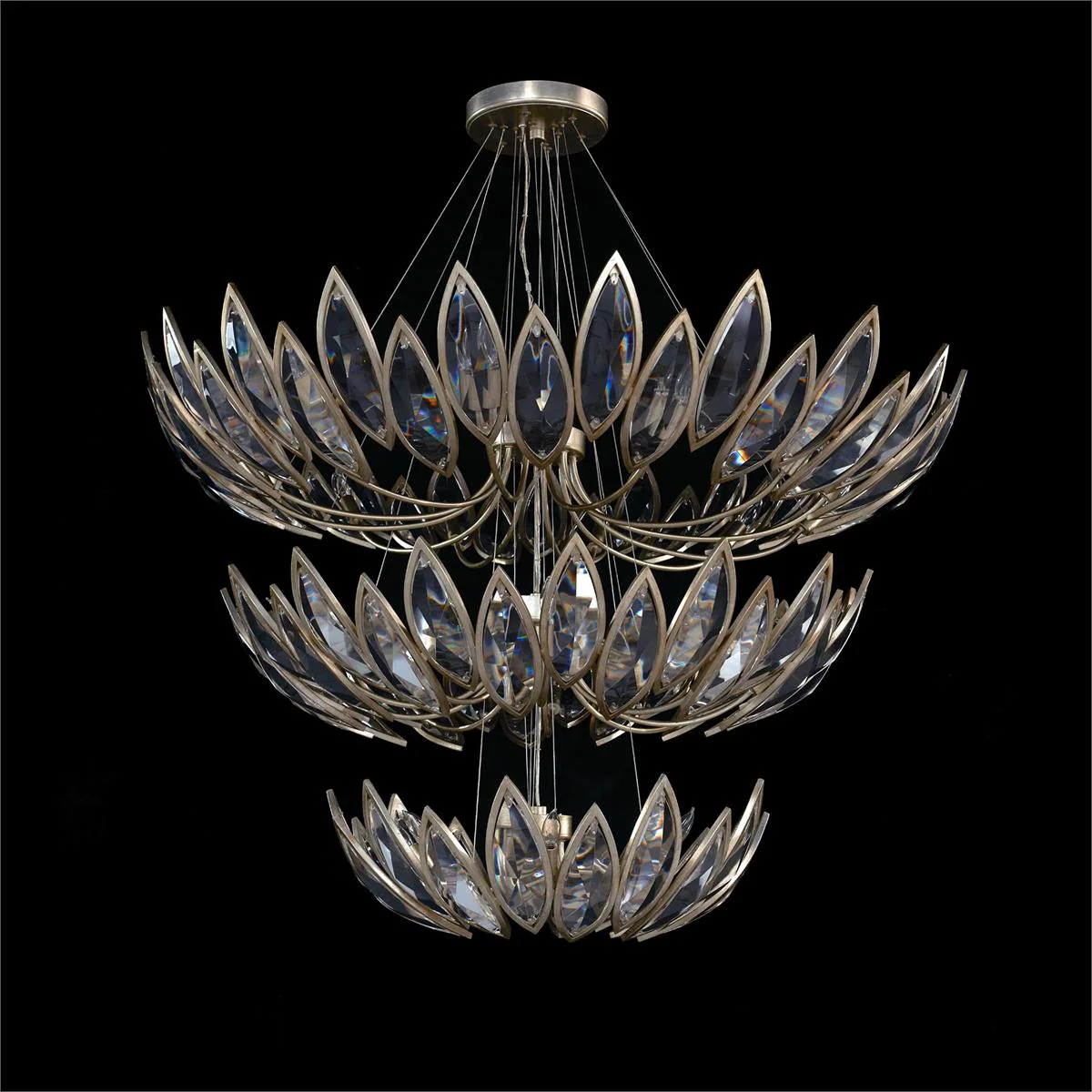 John Richard Petaline Twenty-Seven-Light Three-Tier Chandelier - Image 2