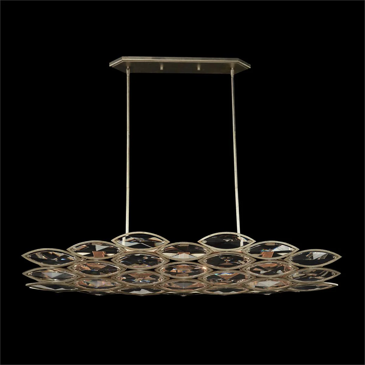 John Richard Petaline Six-Light Horizontal Chandelier - Image 1