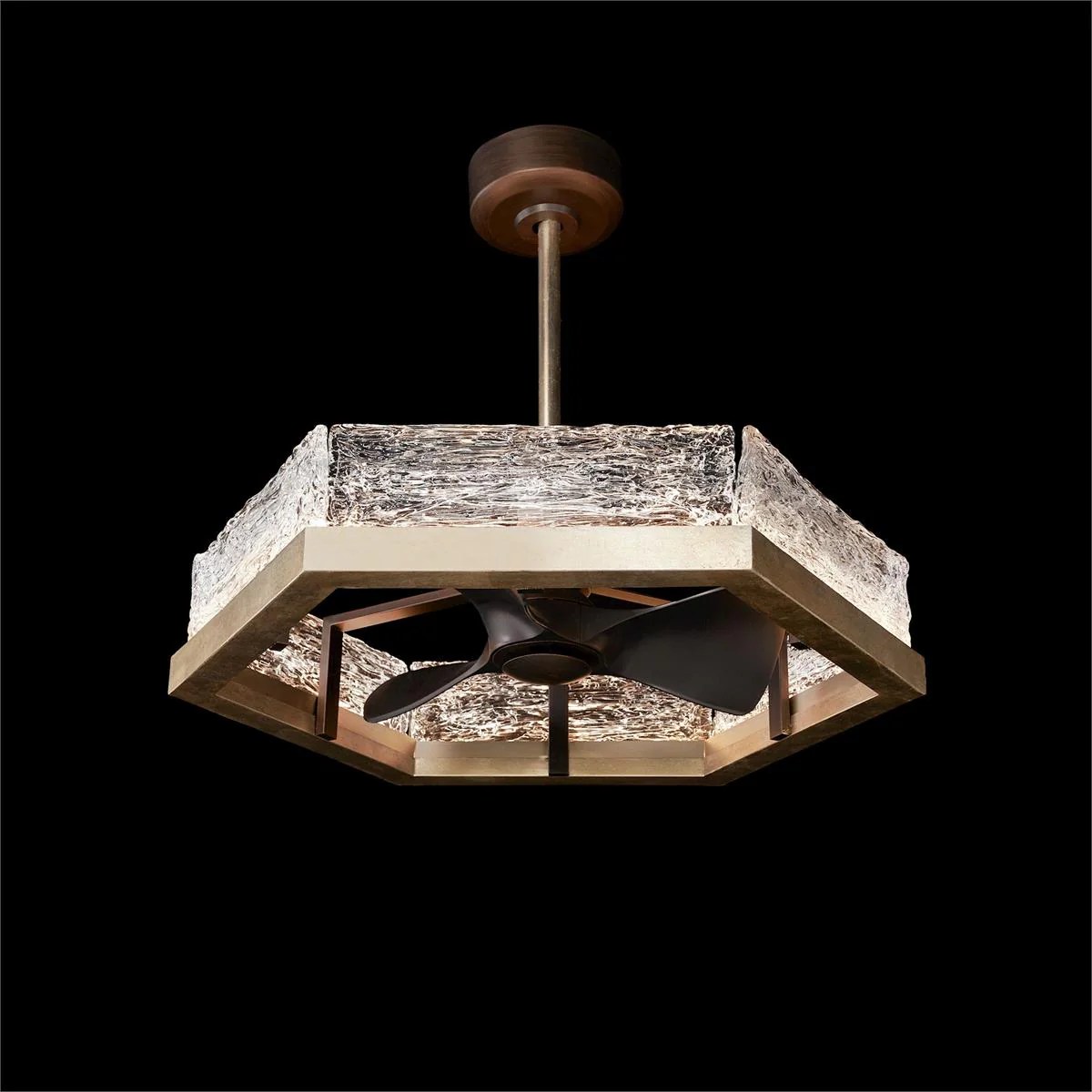 John Richard Lucian Chandelier with Fan - Image 1