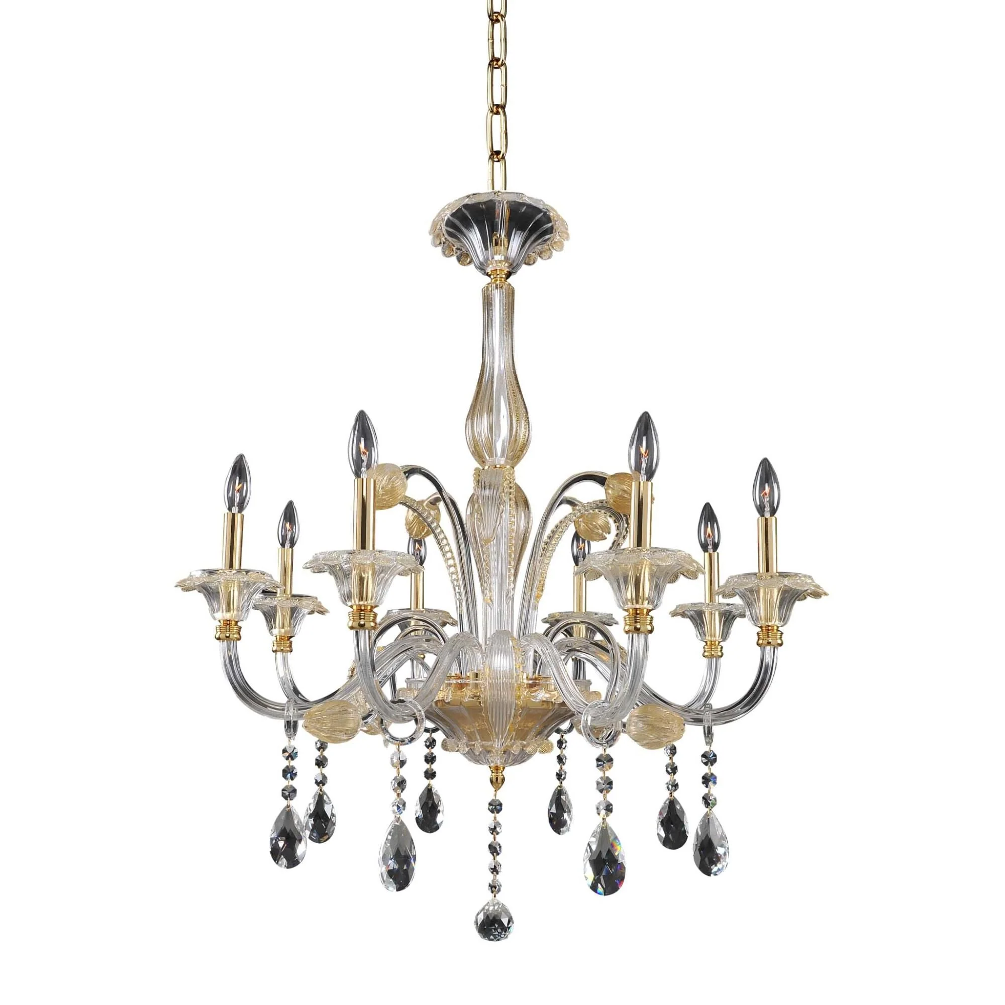 Allegri La Rosa 32 Inch 8 Light Chandelier Cp993 - Image 1
