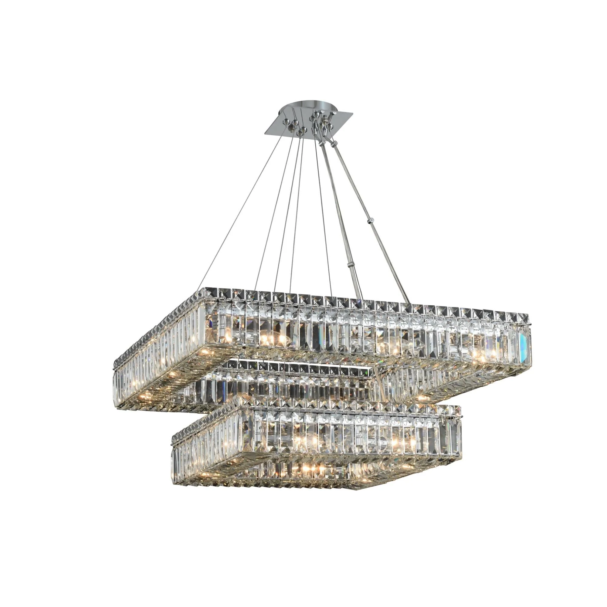 Allegri Quadro 38 Inch 20 Light Chandelier Cp13145 - Image 2