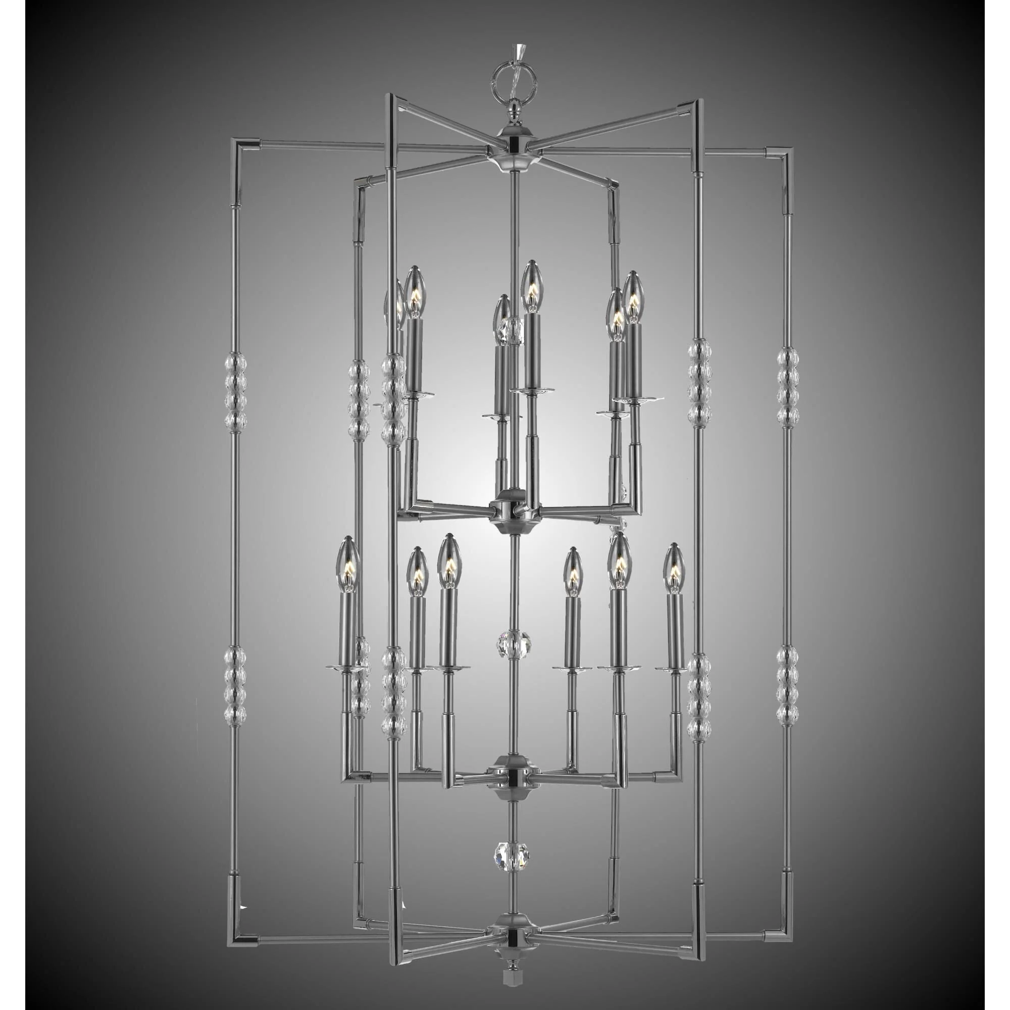 American Brass And Crystal Magro 12 Light Chandelier Cp280007 - Image 1