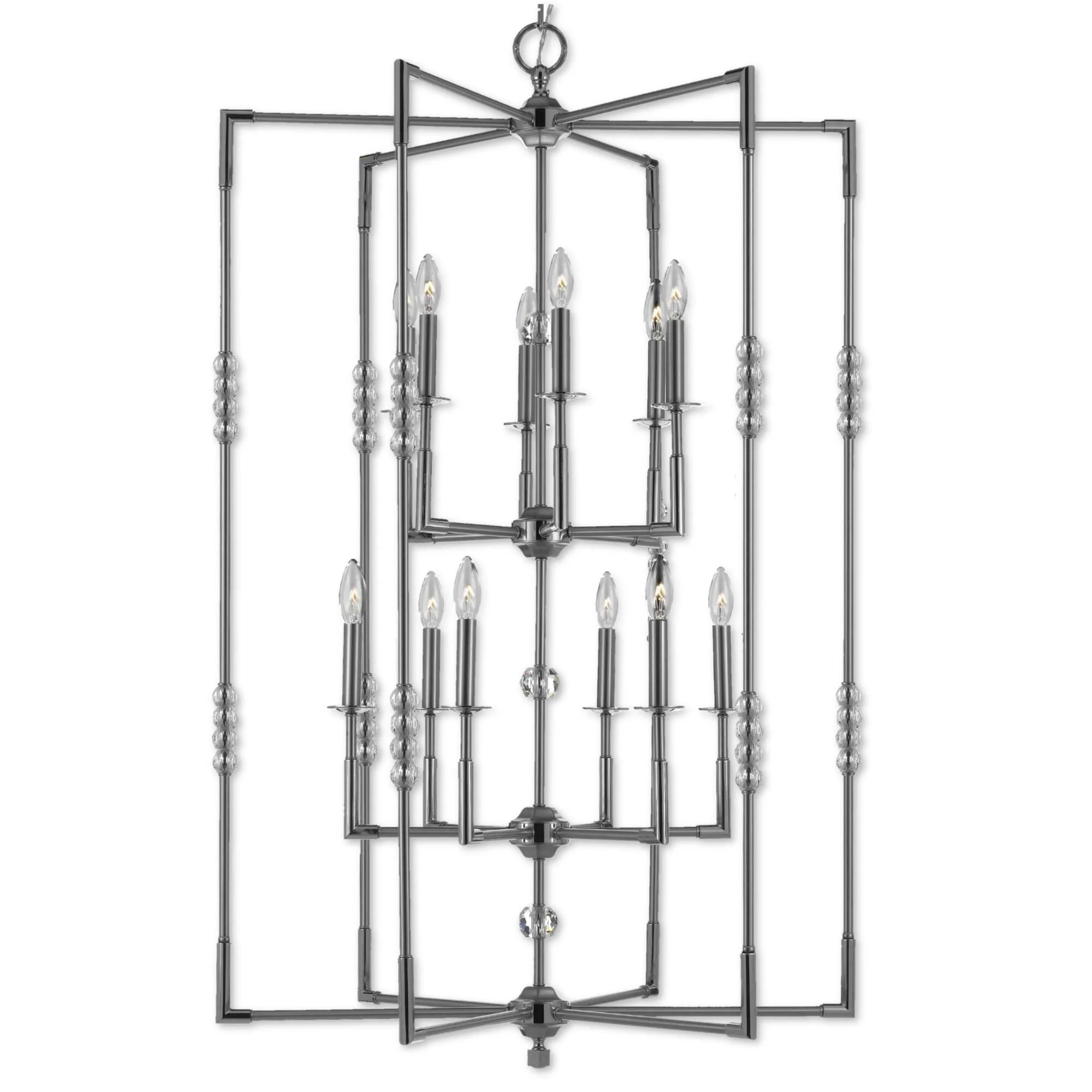 American Brass And Crystal Magro 12 Light Chandelier Cp280007 - Image 3