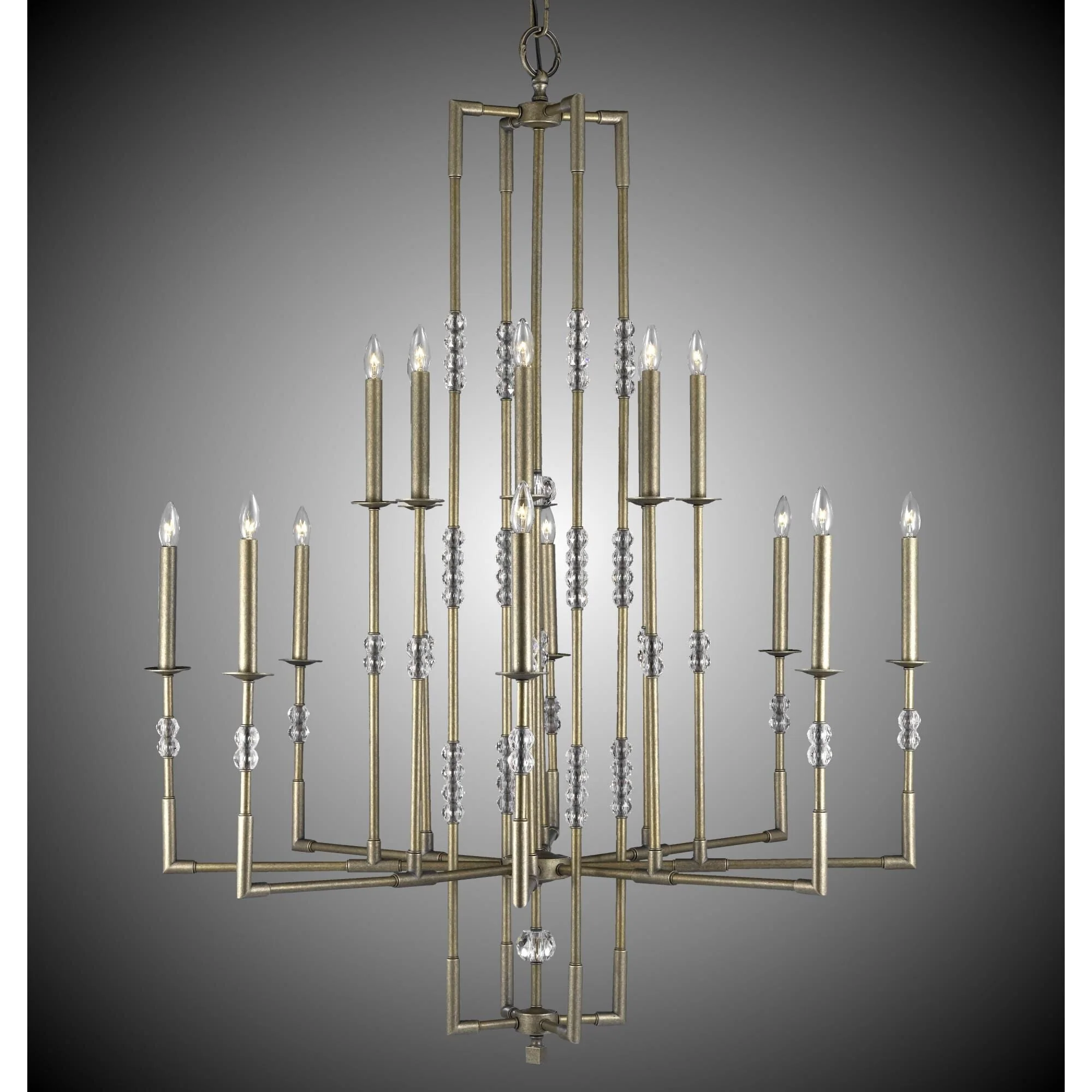 American Brass And Crystal Magro 16 Light Chandelier Cp382919 - Image 3