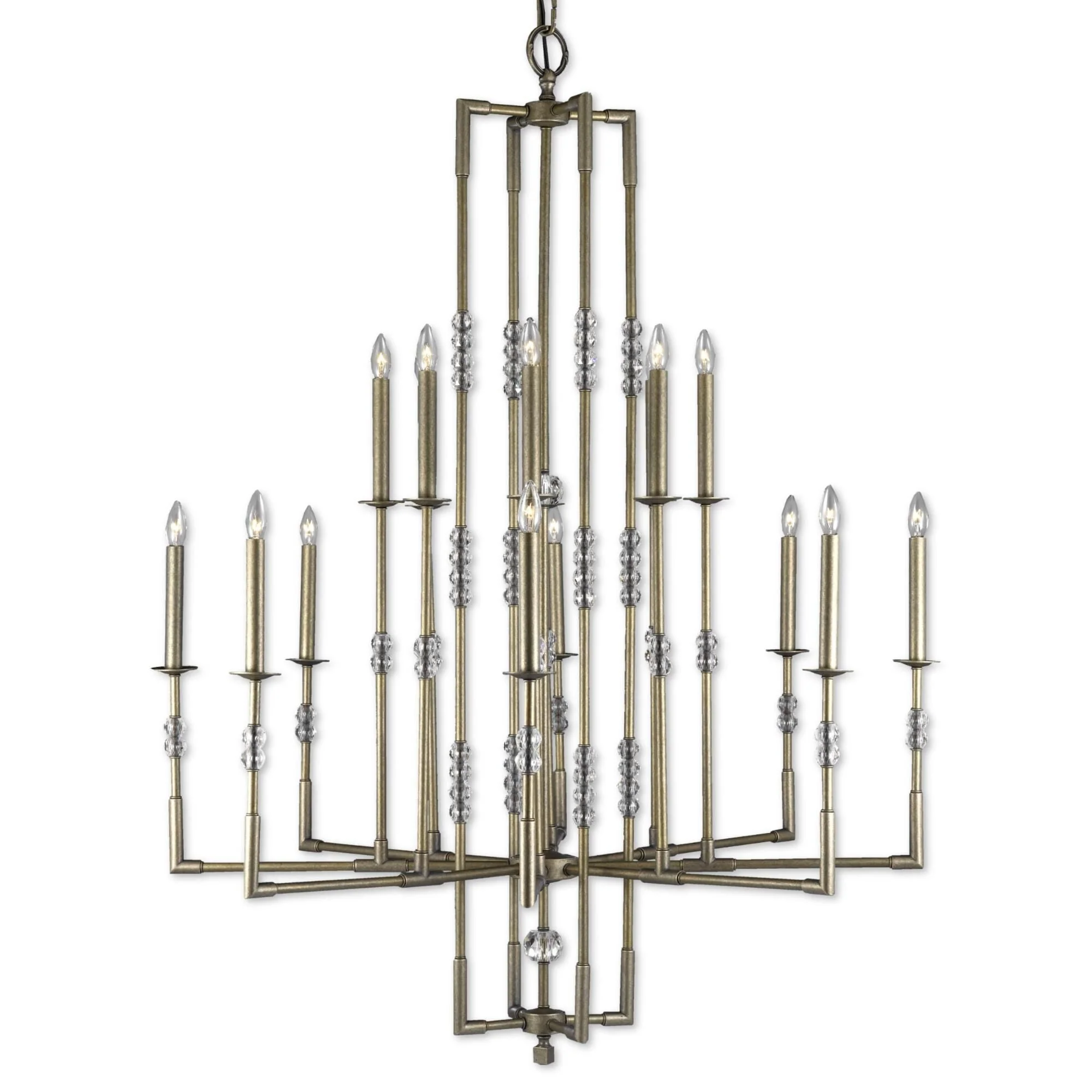 American Brass And Crystal Magro 16 Light Chandelier Cp382919 - Image 2