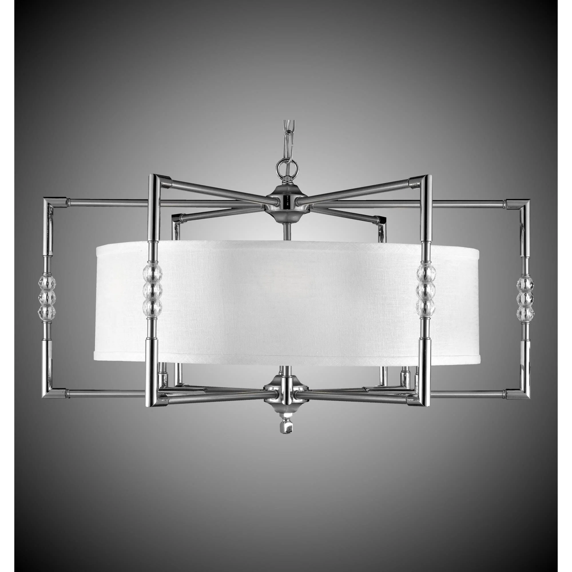 American Brass And Crystal Magro 6 Light Chandelier Cp280333 - Image 1