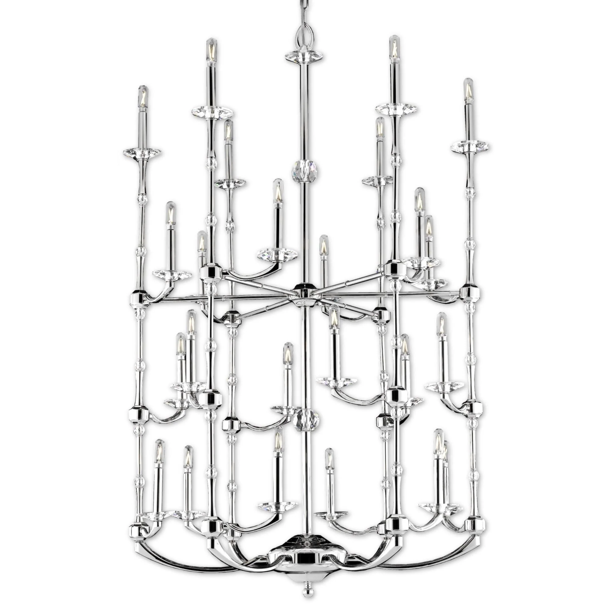 American Brass And Crystal American Brass And Crystal Kensington Helix 24 Light Chandelier Cp477421 - Image 1