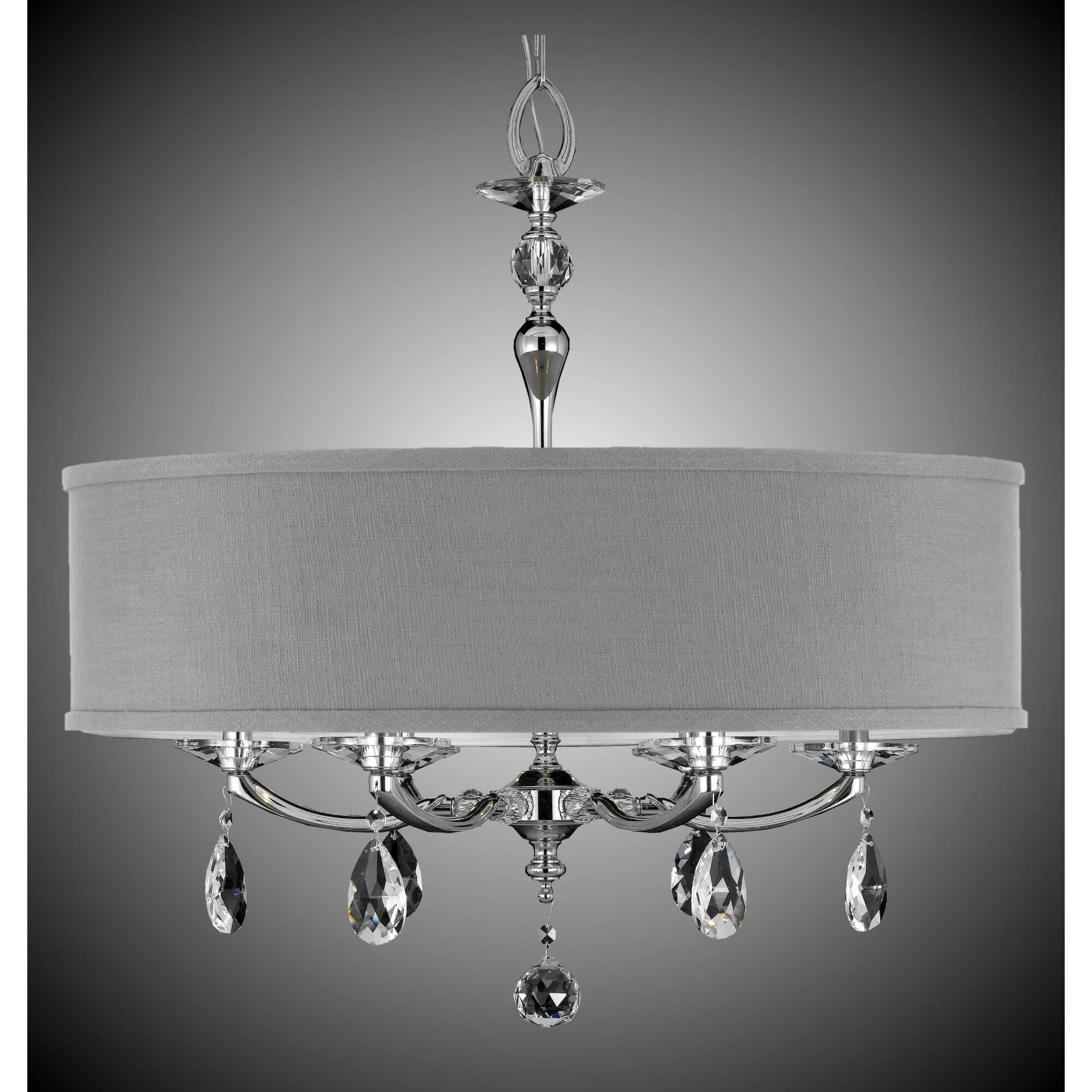 American Brass And Crystal Kensington 6 Light Mini Chandelier Cp281787 - Image 1