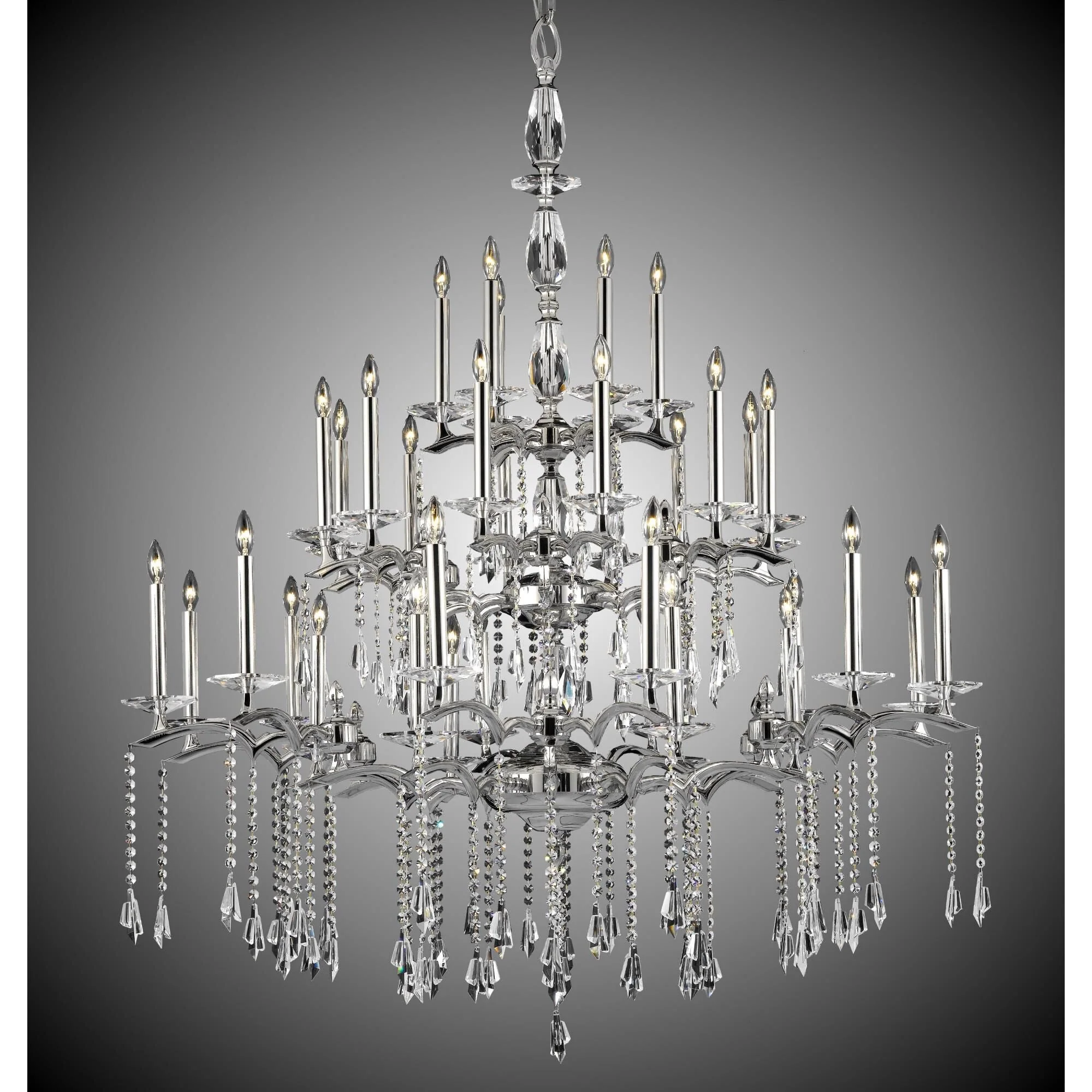 American Brass And Crystal Kaya 36 Light Chandelier Cp382920 - Image 1