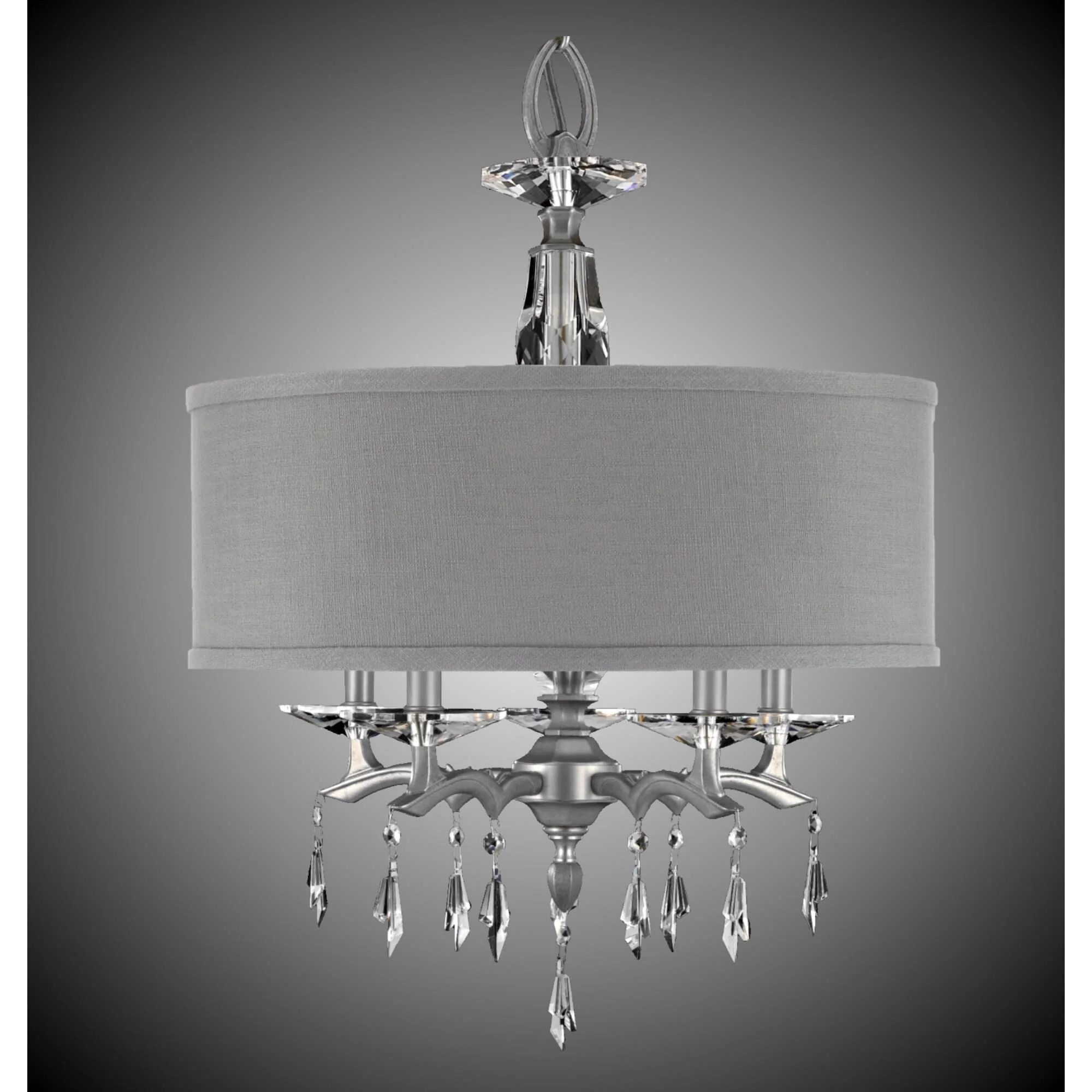 American Brass And Crystal Kaya 5 Light Mini Chandelier Cp282536 - Image 2