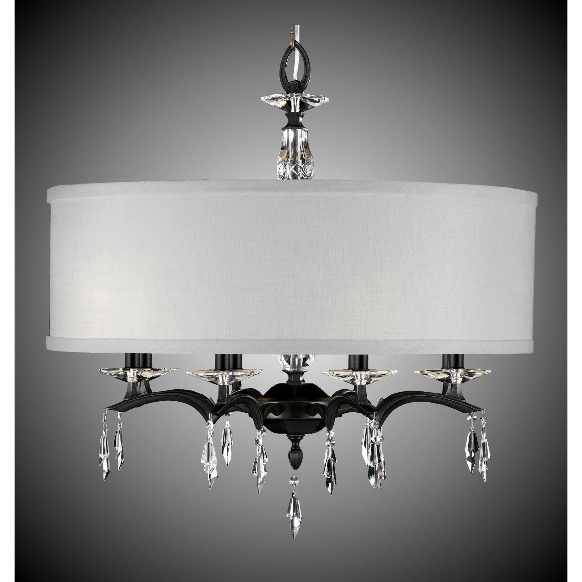 American Brass And Crystal Kaya 8 Light Chandelier Cp283017 - Image 1